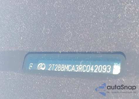 2024 Lexus Rx 350H Premium из США, поврежденный, VIN 2T2BBMCA3RC042093